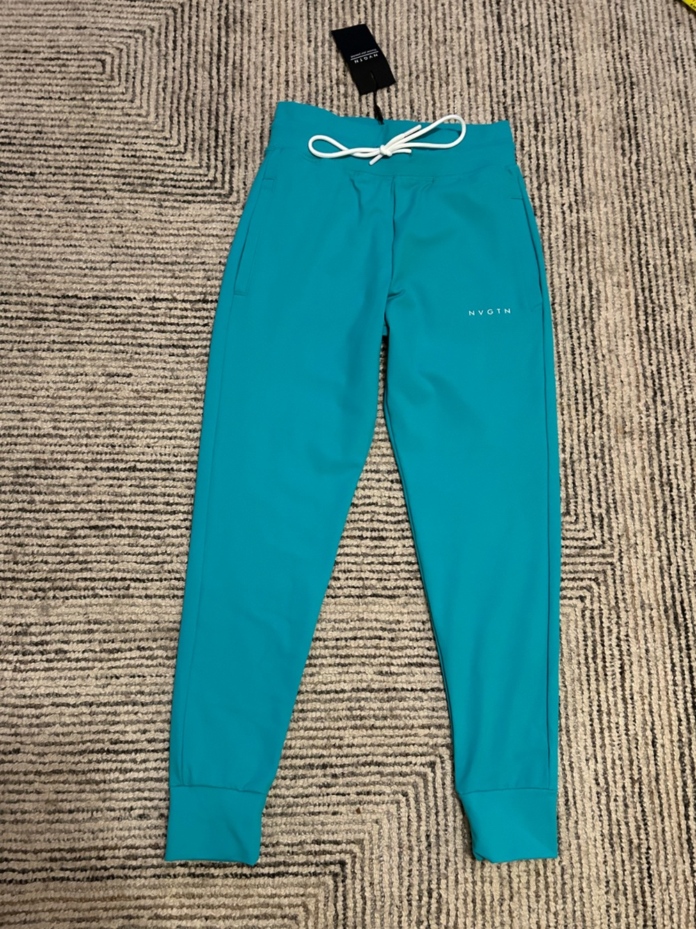 NVGTN Teal Performance Joggers Leggings Size Small Womens